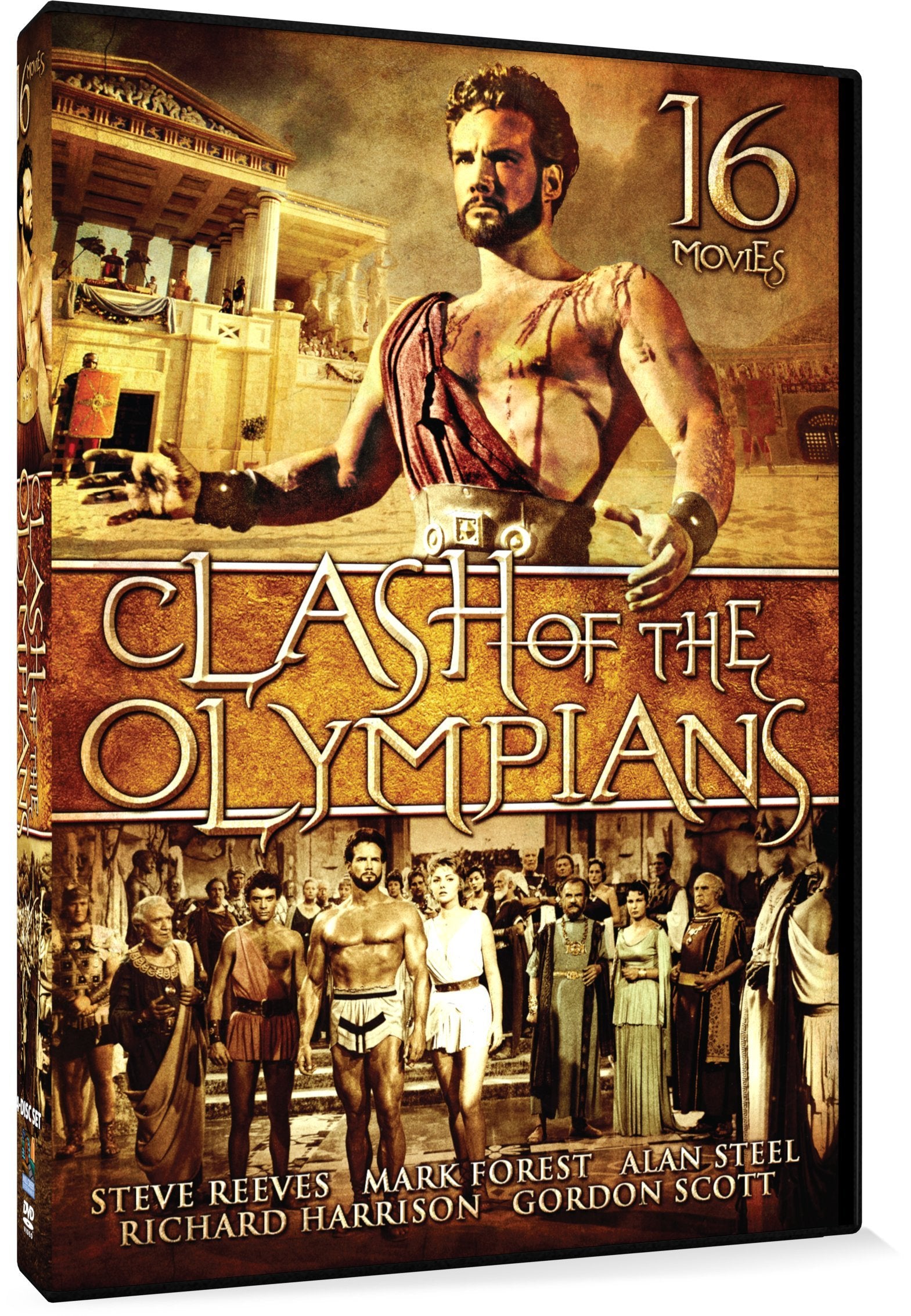 Clash of the Olympians - 16 Movie Set: Hercules Unchained - Giants of Rome - Spartacus and the Ten Gladiators - Hercules Against the Moon Men - The Avenger + 11 more! - 9440