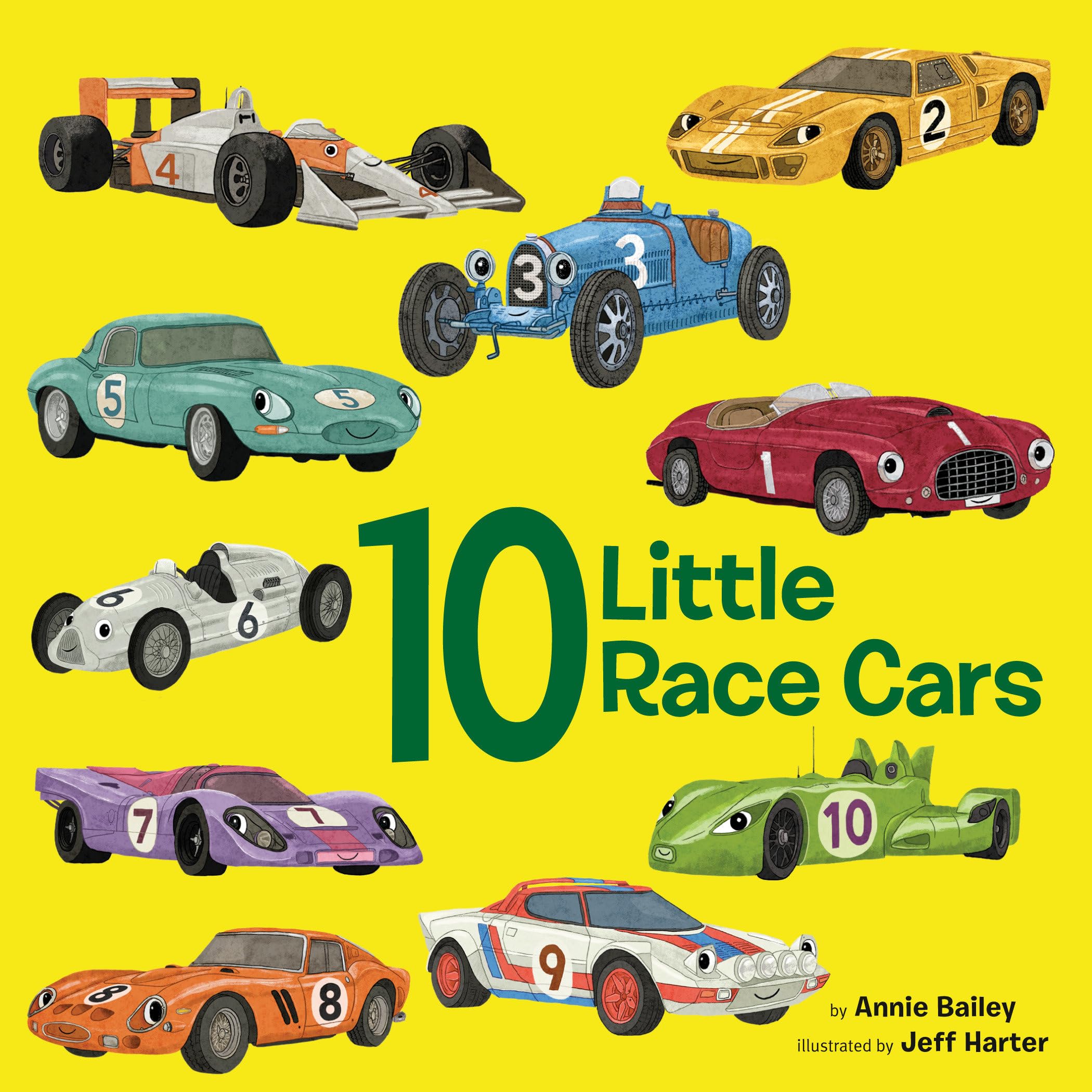 10 Little Race Cars (10 Little Vehicles) - 8958