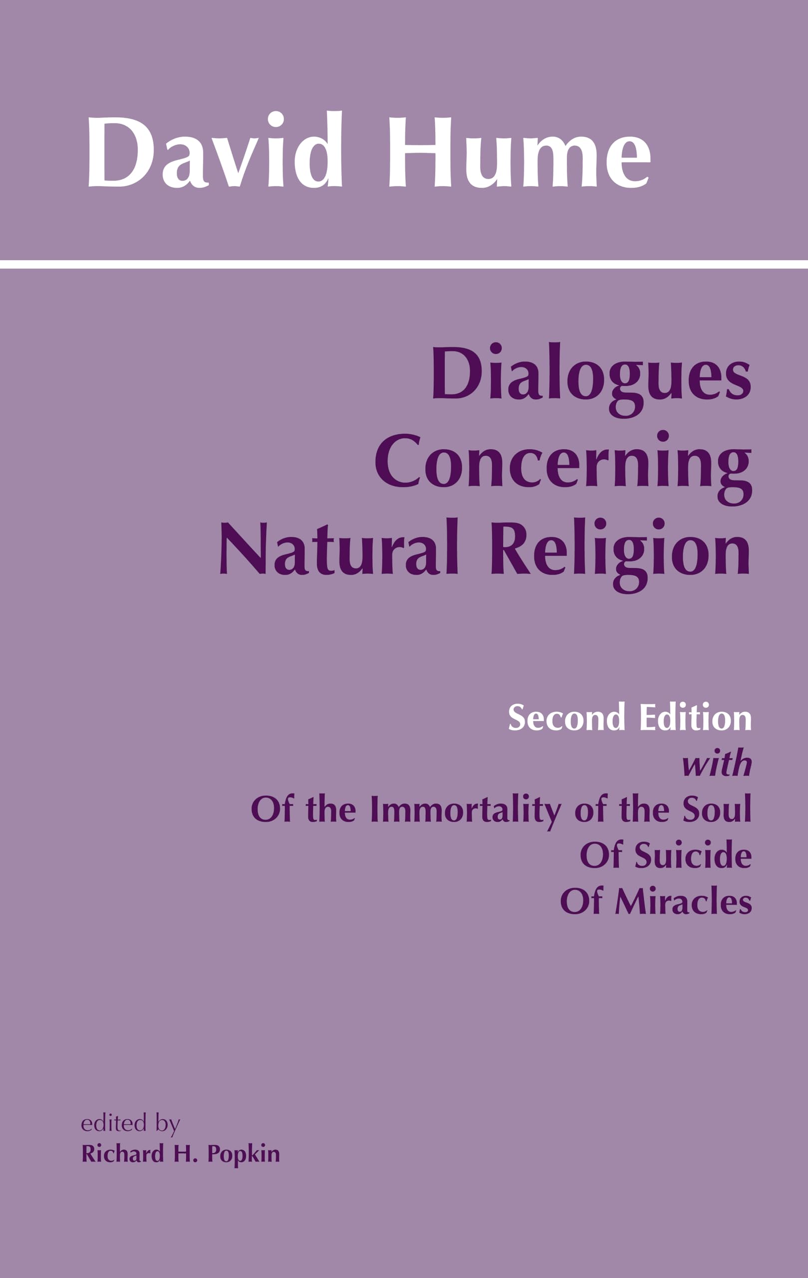 Dialogues Concerning Natural Religion (Hackett Classics) - 6850