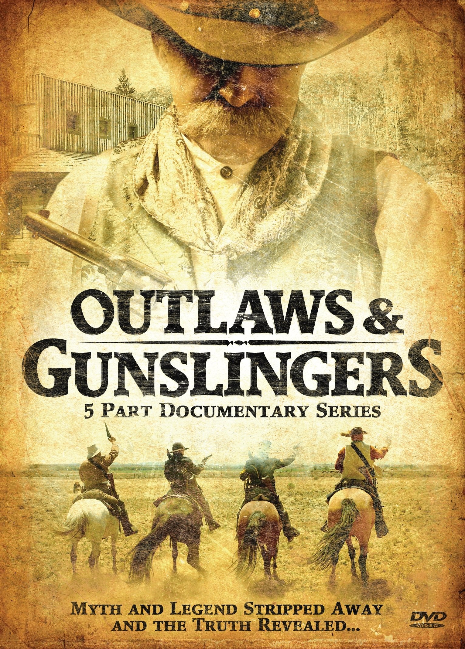 OUTLAWS & GUNSLINGERS - 5 PART DOCUMENTARY SERIES DVD - 7297