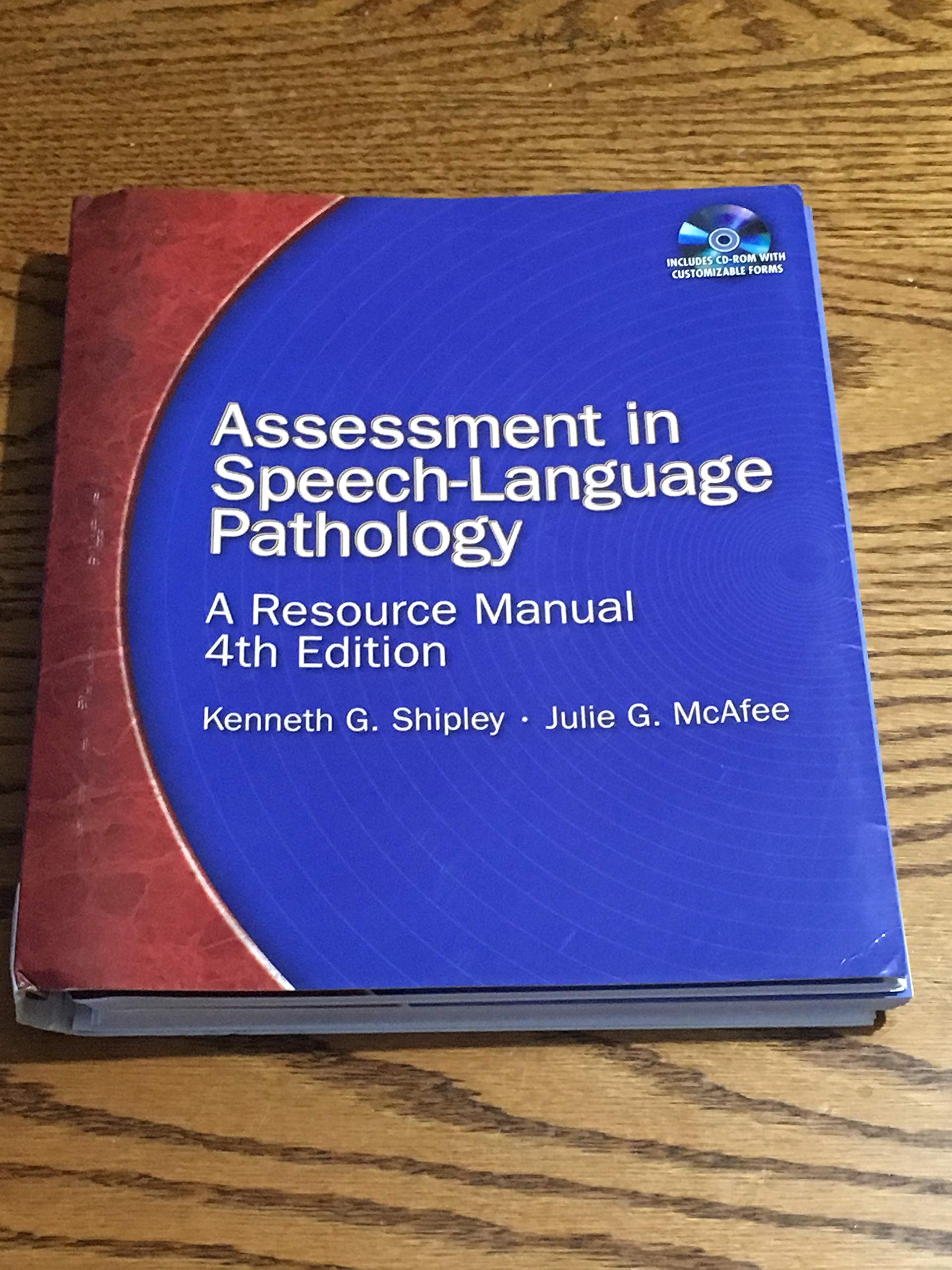 Assessment in Speech-Language Pathology: A Resource Manual - 2838