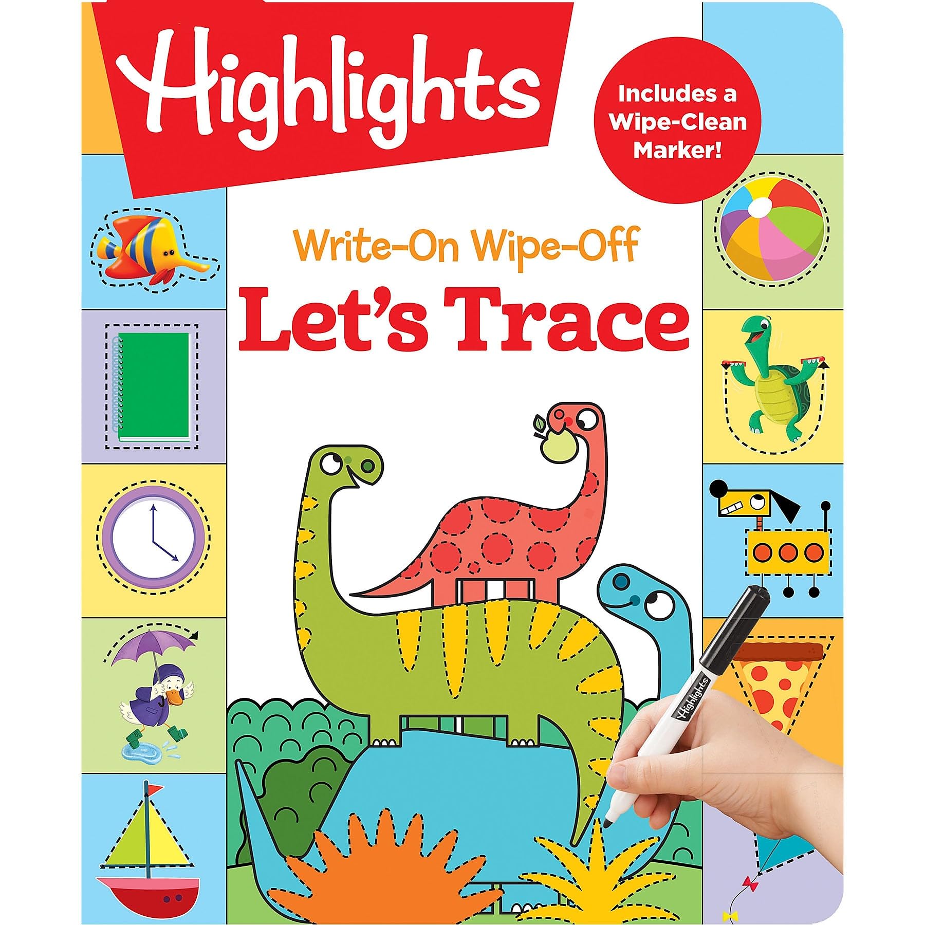 Write-On Wipe-Off Let's Trace (Highlights™ Write-On Wipe-Off Fun to Learn Activity Books) - 1248