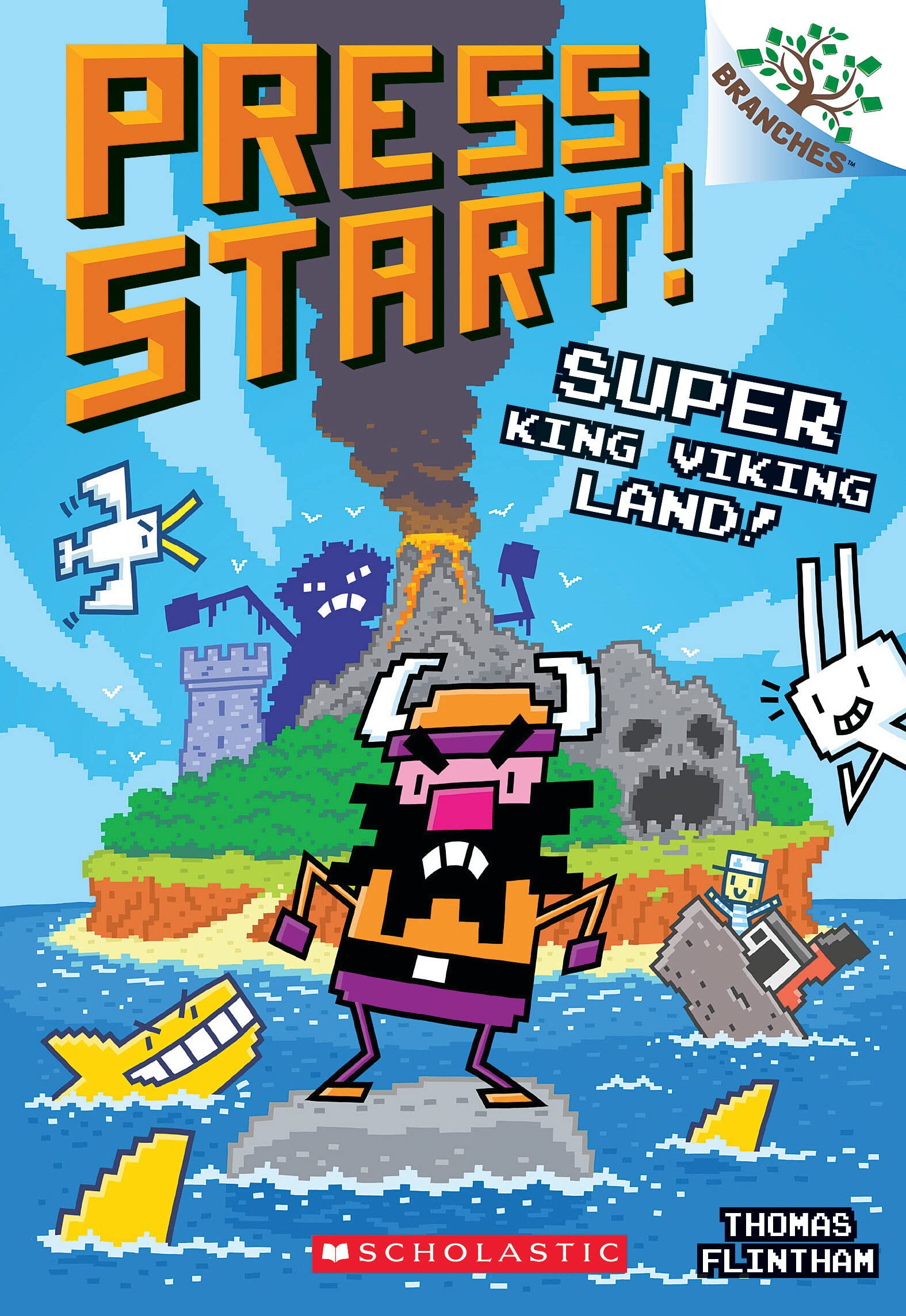 Super King Viking Land!: A Branches Book (Press Start! #13) - 8512