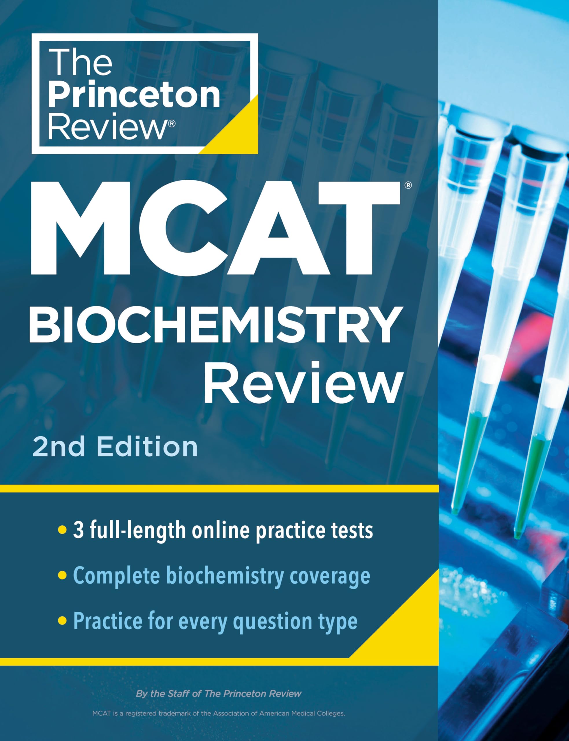 Princeton Review MCAT Biochemistry Review, 2nd Edition: Complete Content Prep + Practice Tests (Graduate School Test Preparation) - 9309