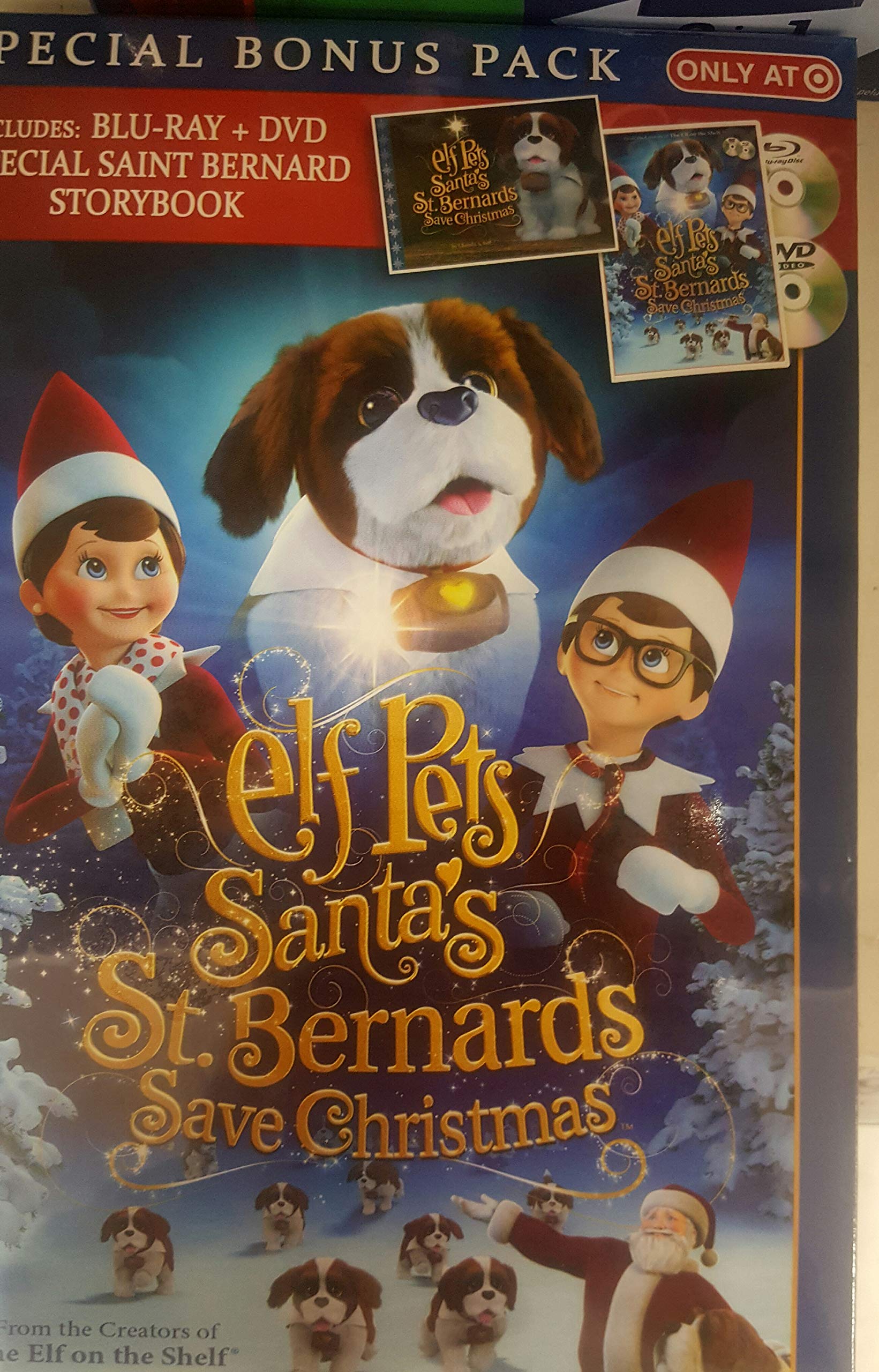 Unbranded Elf Pets Santa's st. Bernards Saved Christmas Combo (Blu-ray) - 9305