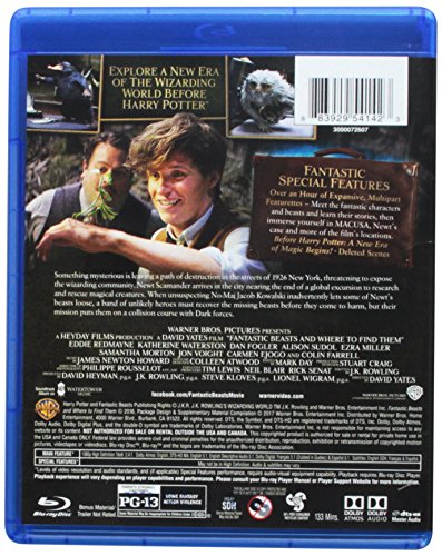 Fantastic Beasts and Where to Find Them(Wal-Mart-VUDU+Blu-ray)(BD) - 2887