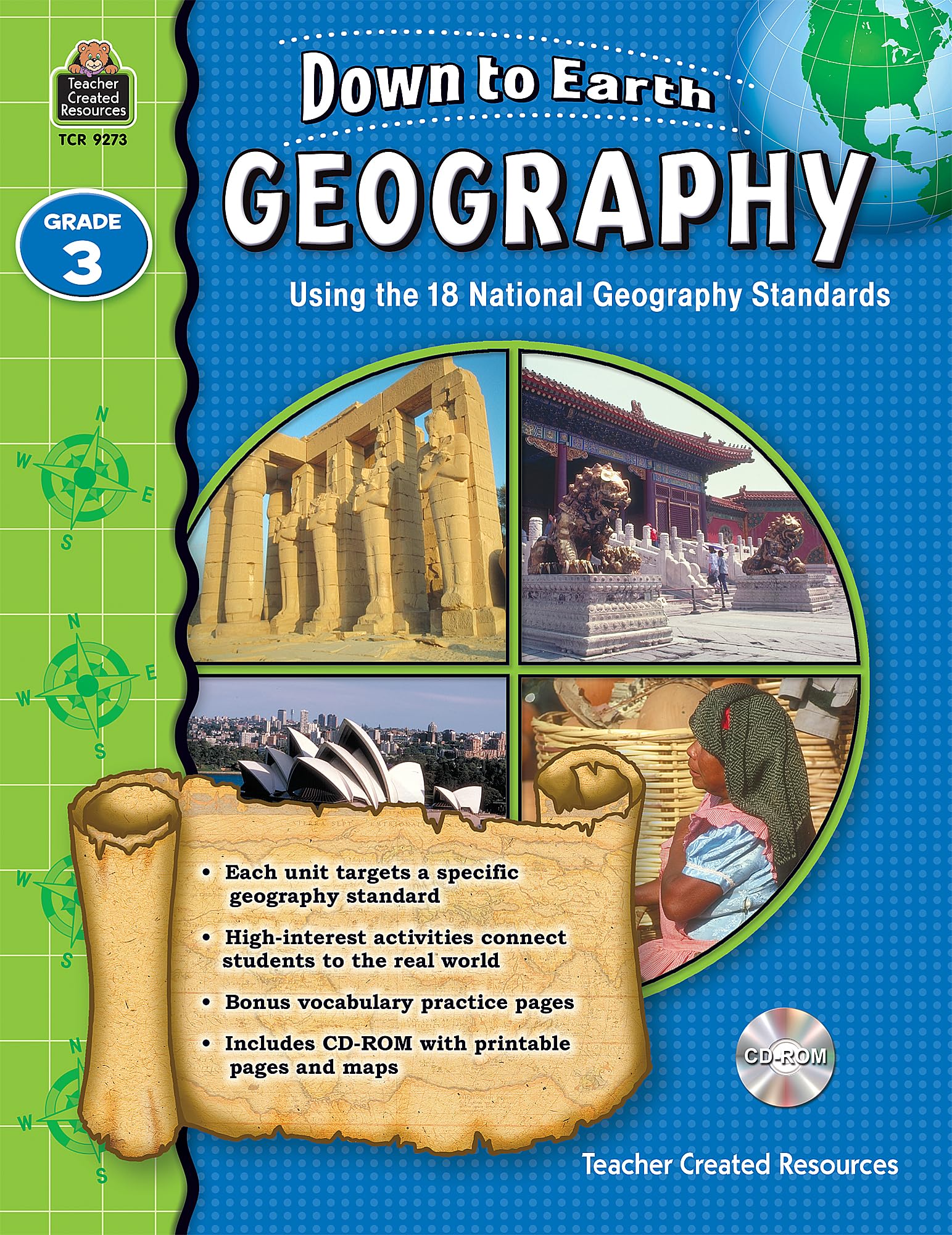 Down to Earth Geography, Grade 3: Using the 18 National Geography Standards - 5776