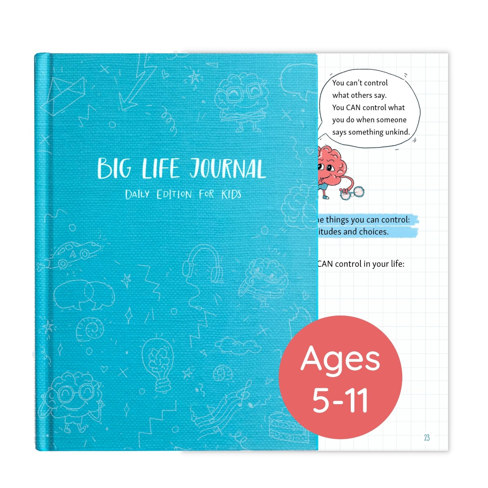 Big Life Journal - Daily Journal for Kids - A Growth Mindset Workbook for Children – Interactive Journal and Goal Planner for Kids – Daily Guided Journal for Children - 7004