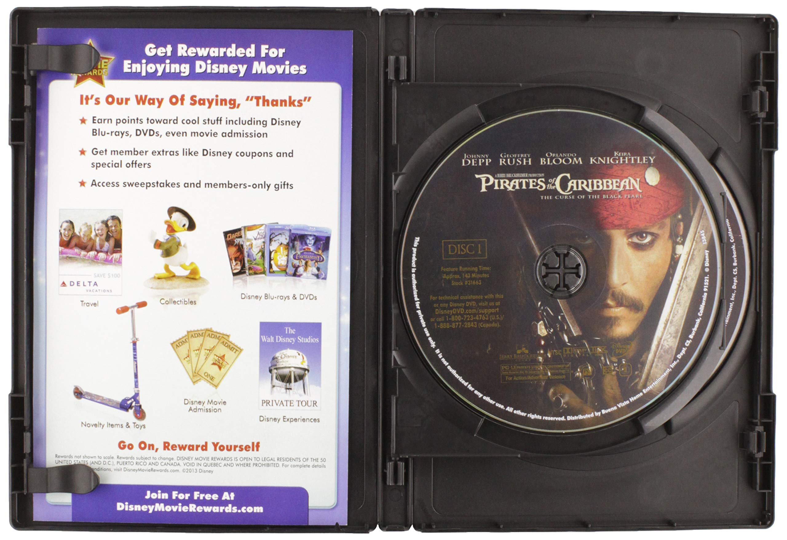 Pirates of the Caribbean: The Curse of the Black Pearl (Two-Disc Collector's Edition) - 8951