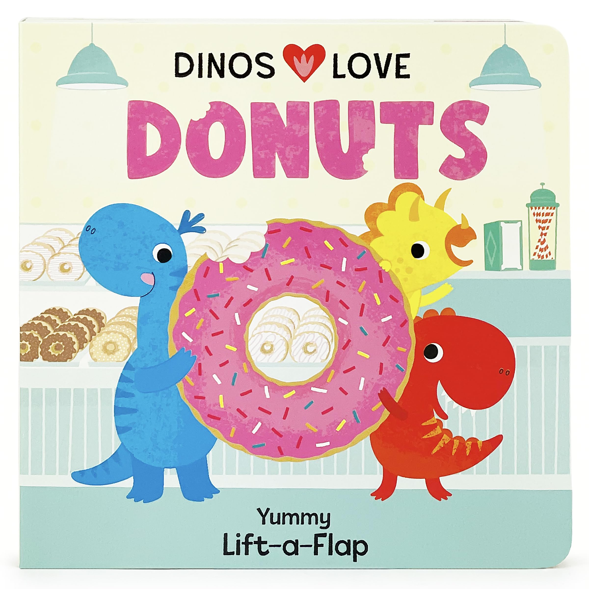 Dinos Love Donuts - A Foodie Lift-a-Flap Board Book for Babies and Toddlers to Introduce Trying New Foods; A Fun Dinosaur Adventure - 1862