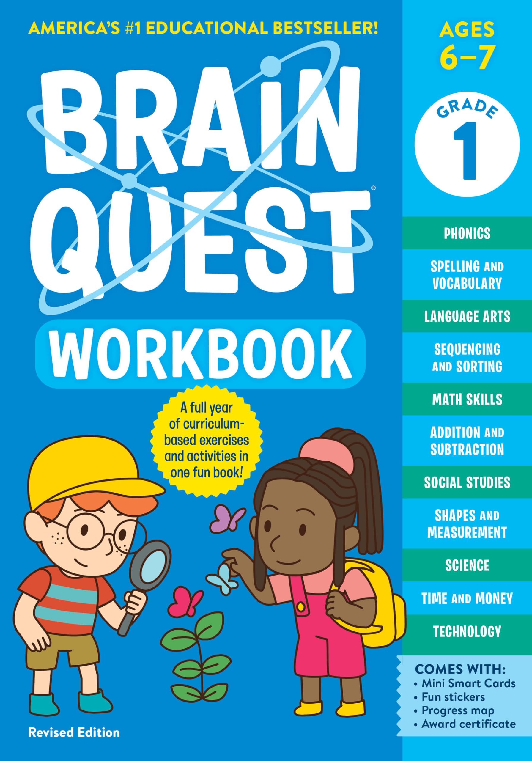 Brain Quest Workbook: 1st Grade Revised Edition (Brain Quest Workbooks) - 2402