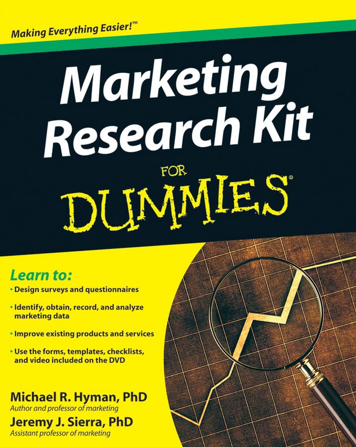 Marketing Research Kit for Dummies - 7438