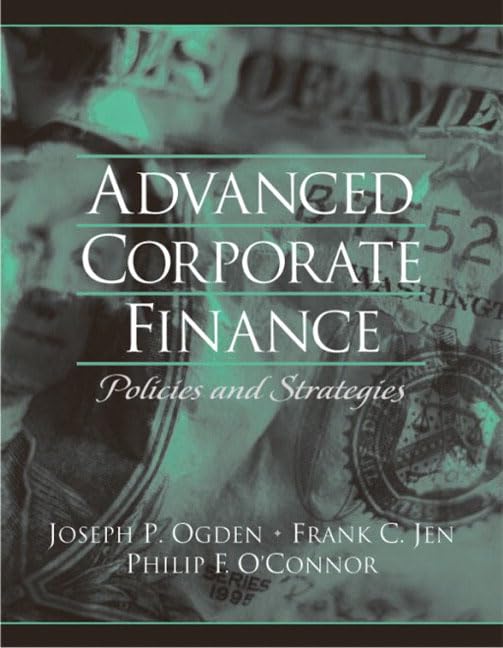 Advanced Corporate Finance - 7677