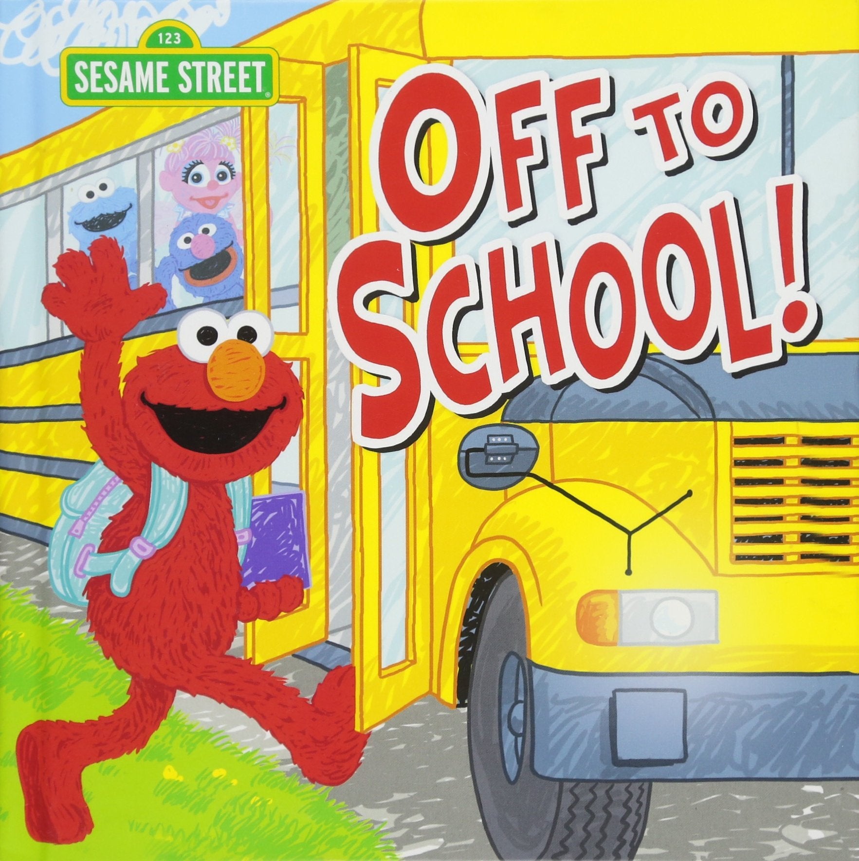 Off to School!: A Sweet Back to School Adventure with Elmo and Anxiety Relief Book for Toddlers & Kids for First Day Jitters (Sesame Street Scribbles) - 1089