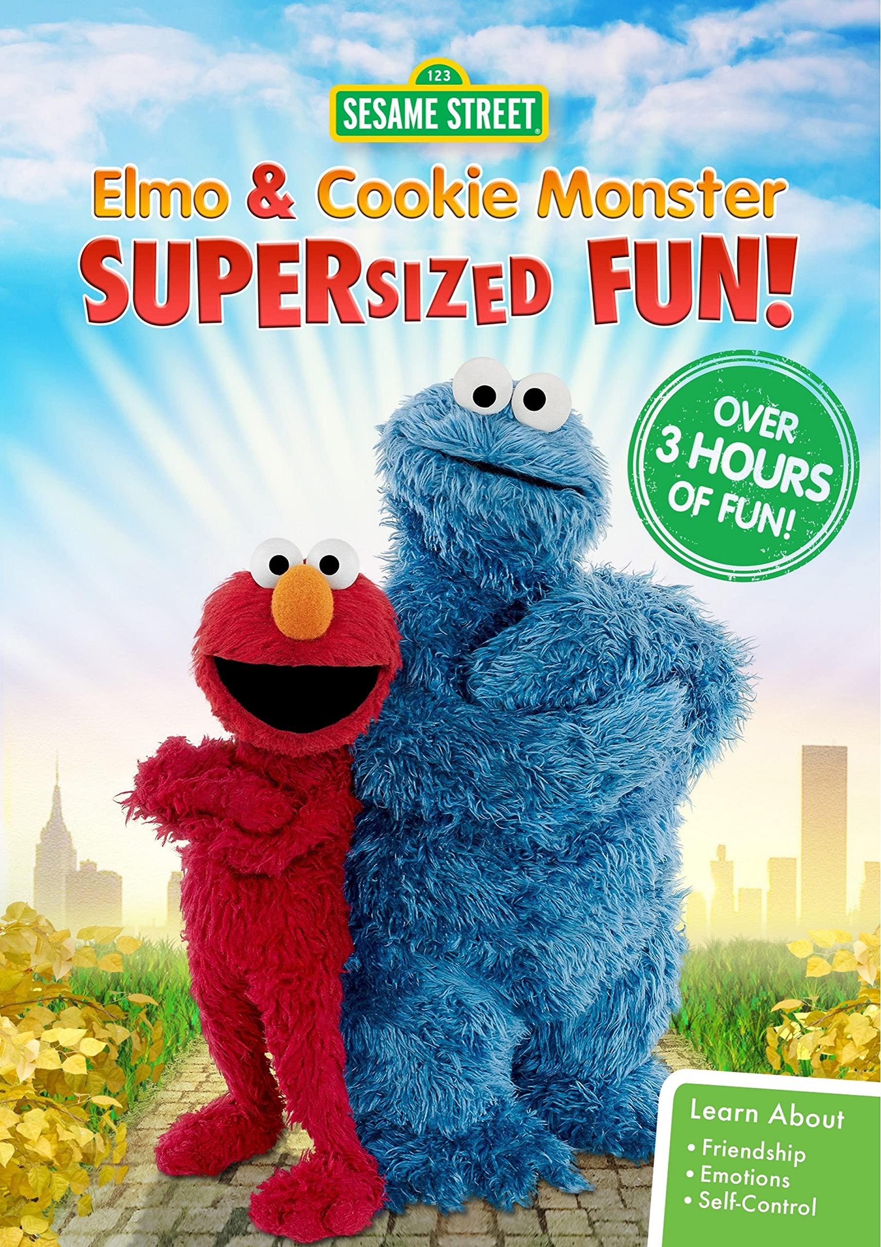 Sesame Street: Elmo & Cookie Monster Supersized Fun! [DVD] - 2930