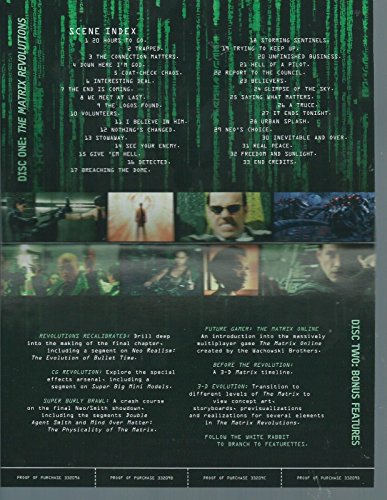 THE MATRIX REVOLUTIONS (TWO-DISC - 466