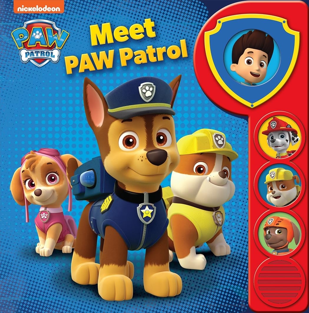 Nickelodeon - PAW Patrol Meet the Patrol Sound Board Book - Play-a-Sound - PI Kids - 5546