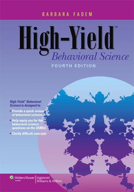 High-Yield Behavioral Science (High-Yield Series) - 9368