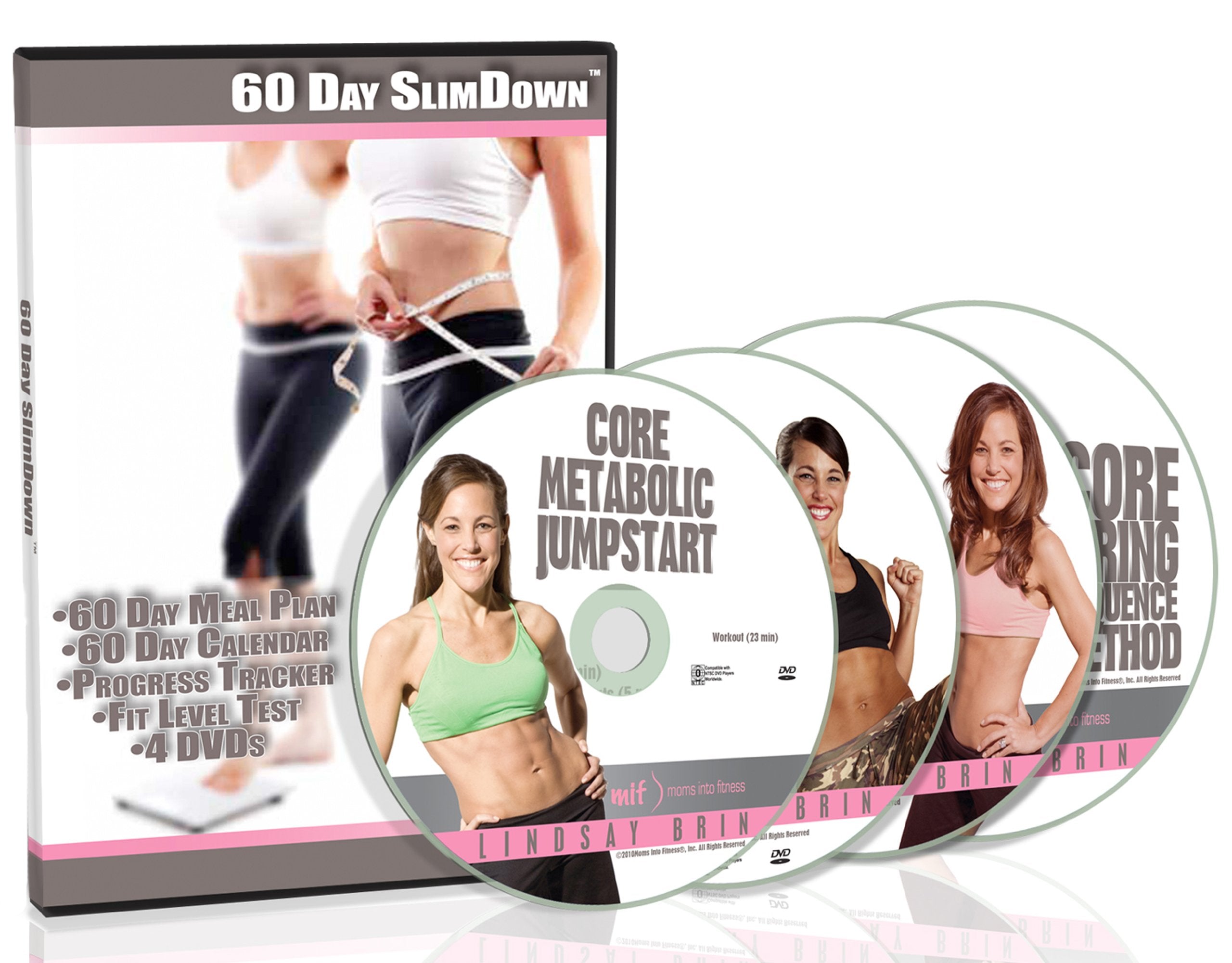 60 Day SlimDown with Lindsay Brin & Moms Into Fitness