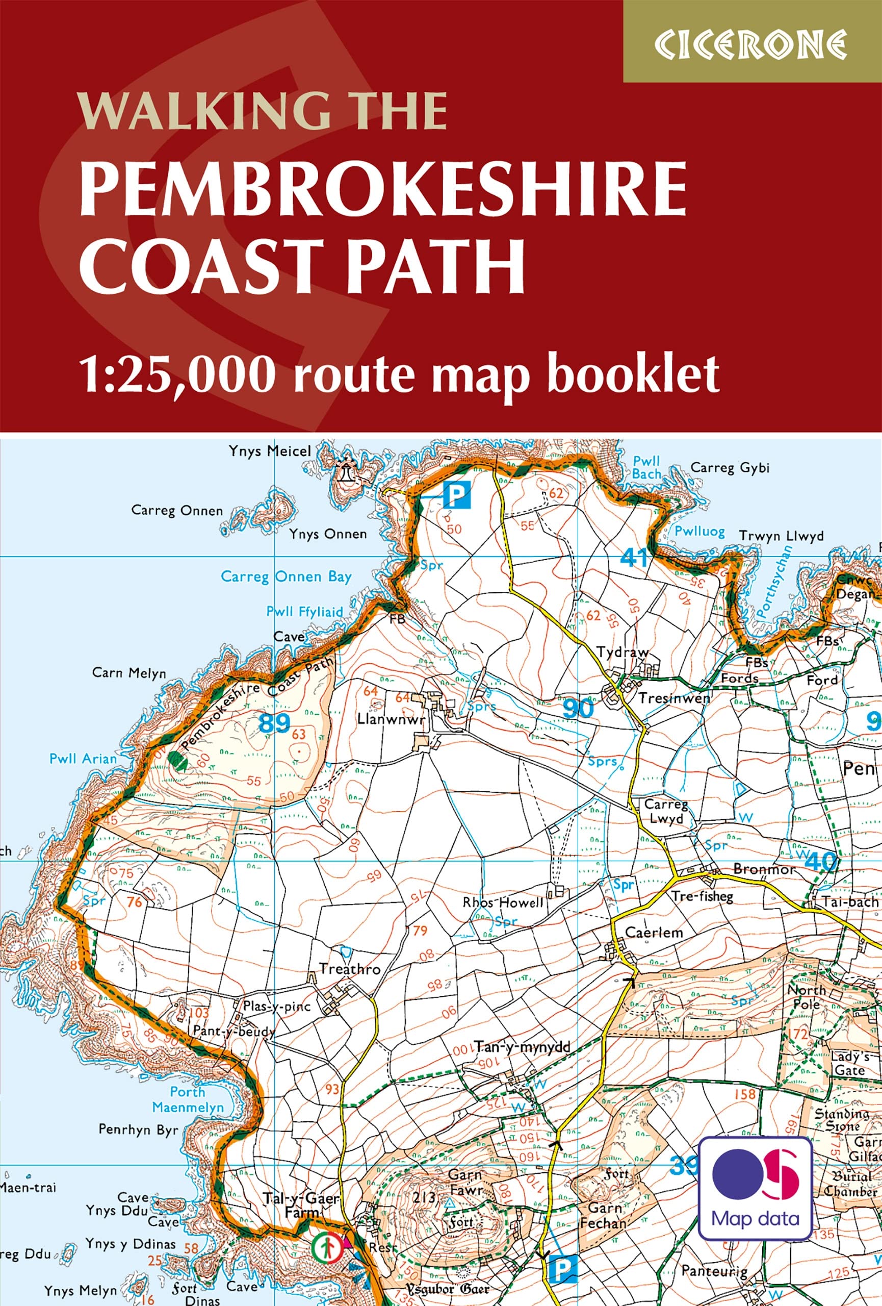 Pembrokeshire Coast Path Map Booklet: 1:25,000 OS Route Mapping (2016-04-13) - 4558