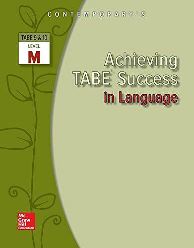 Achieving TABE Success In Language, Level M Workbook (Achieving TABE Success for TABE 9 & 10) - 6460