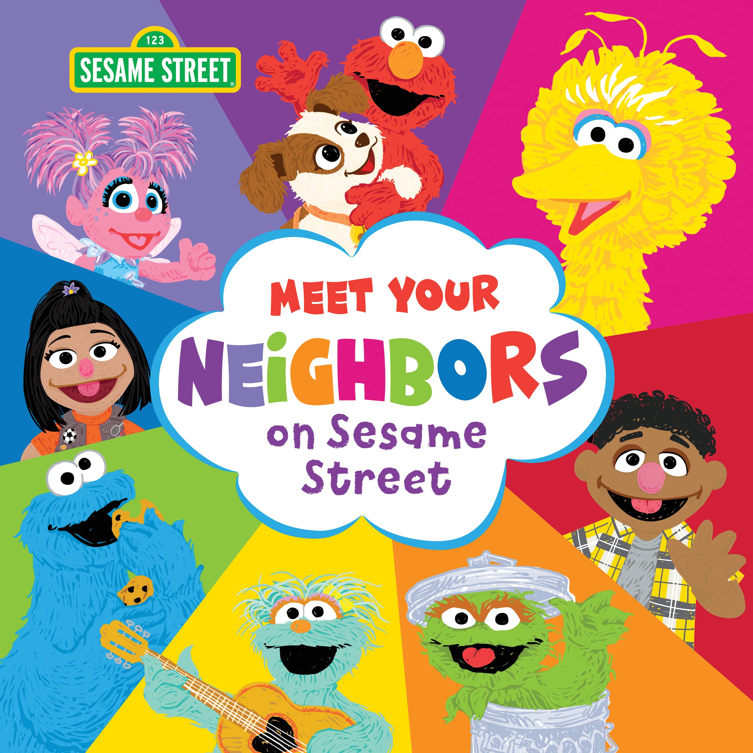 Meet Your Neighbors on Sesame Street: Get to Know Elmo, Abby Cadabby, Cookie Monster and Friends in this Fun Book for Kids (Sesame Street Scribbles) - 123