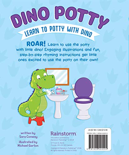 Dino Potty-Engaging Illustrations and Fun, Step-by-Step Rhyming Instructions get Little Ones Excited to Use the Potty on their Own! - 1732