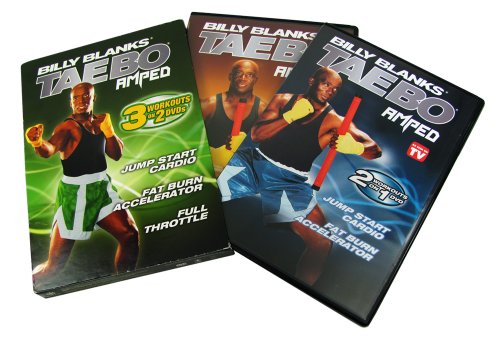 Tae Bo Amped: 3 Workouts on 2 DVDs - Jump Start Cardio, Fat Burn Accelerator, and Full Throttle - 8206