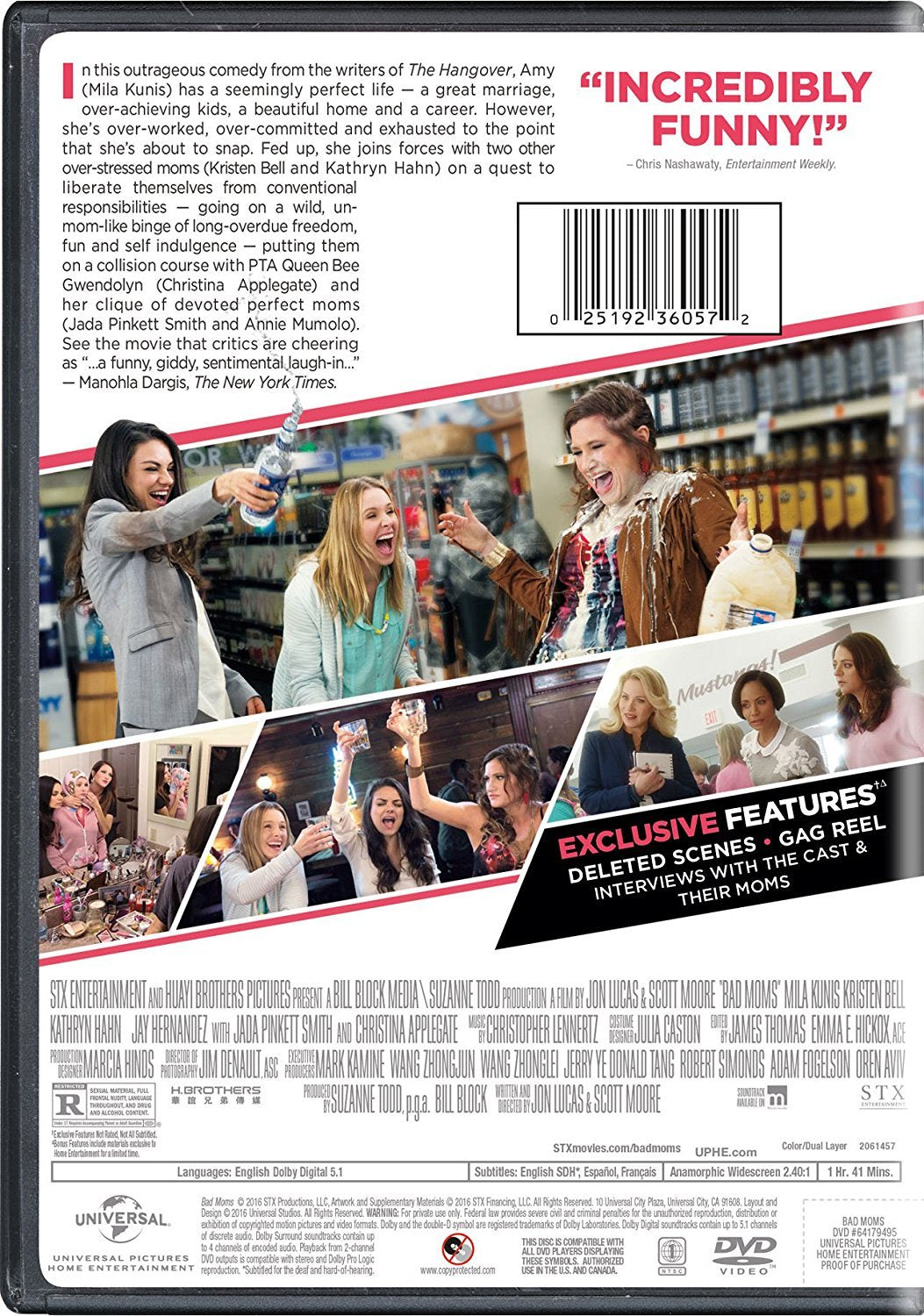 Bad Moms [DVD] - 8644