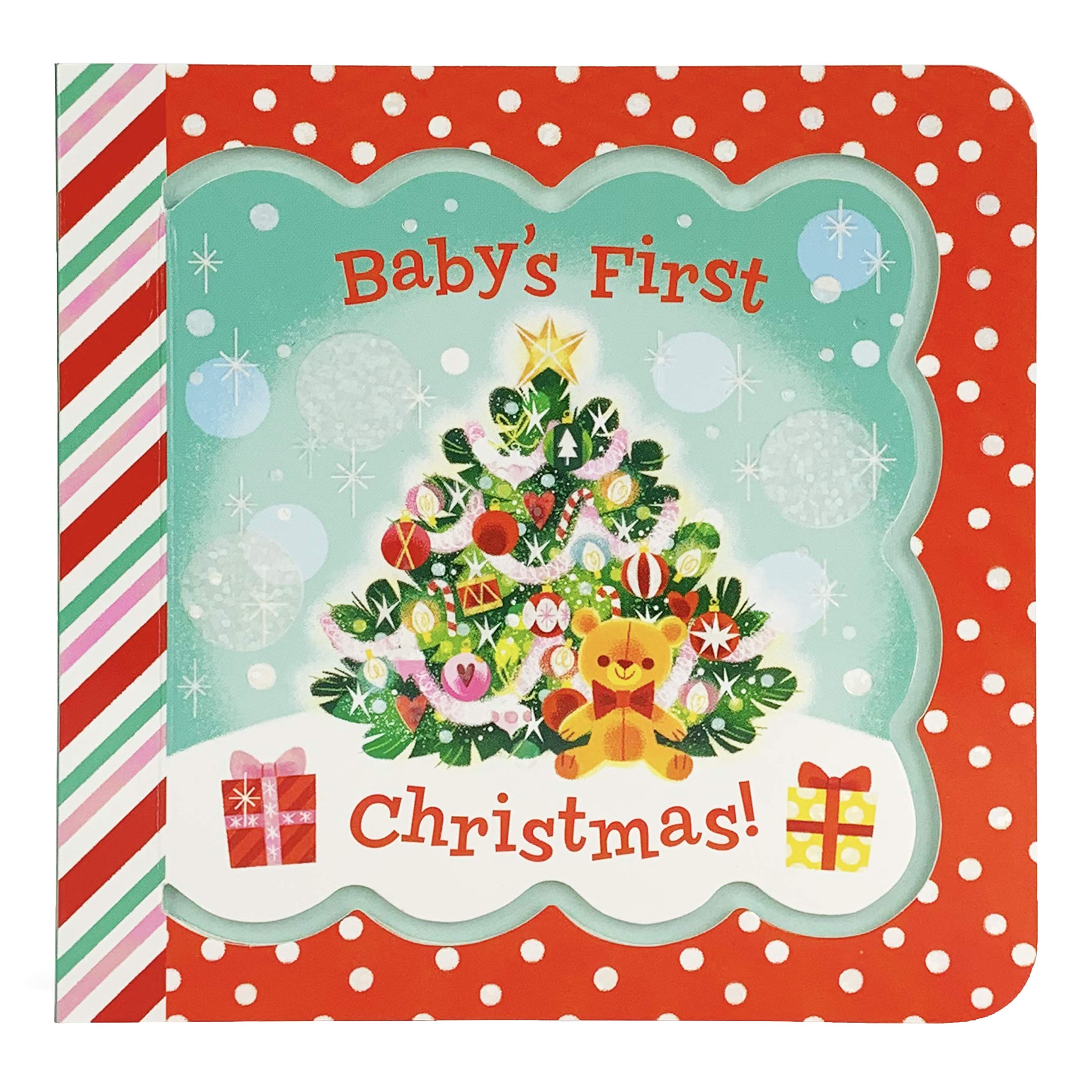 Baby's First Christmas Greeting Card Board Book (Includes Envelope and Foil Sticker) For Newborns, 0-12 Months - 7670