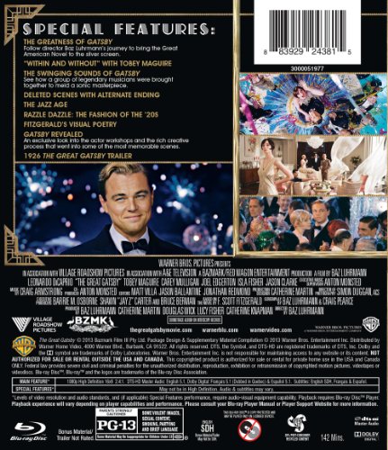 THE GREAT GATSBY (BLU-RAY) - 1401