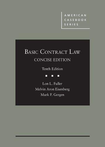 Basic Contract Law, Concise Edition (American Casebook Series) - 5153