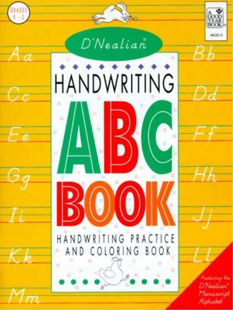 D'Nealian Handwriting ABC Book: Handwriting Practice and Coloring Book, Grades K-2 - 7078