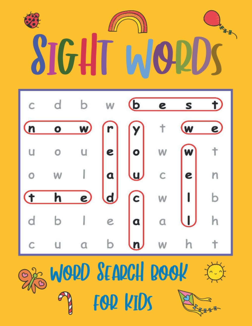 Sight Words Word Search Book for Kids: High Frequency Words Activity Book for Raising Confident Readers - 708