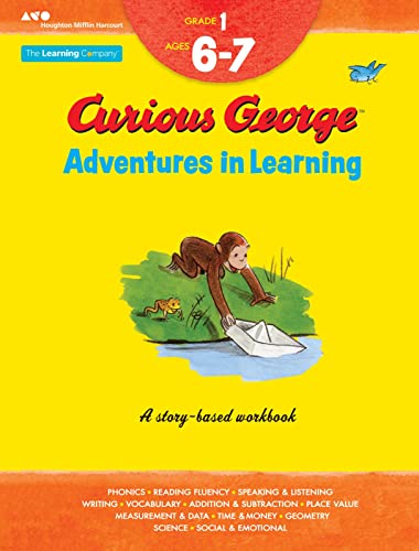 Curious George Adventures in Learning, Grade 1: Story-based learning (Learning with Curious George) - 6445