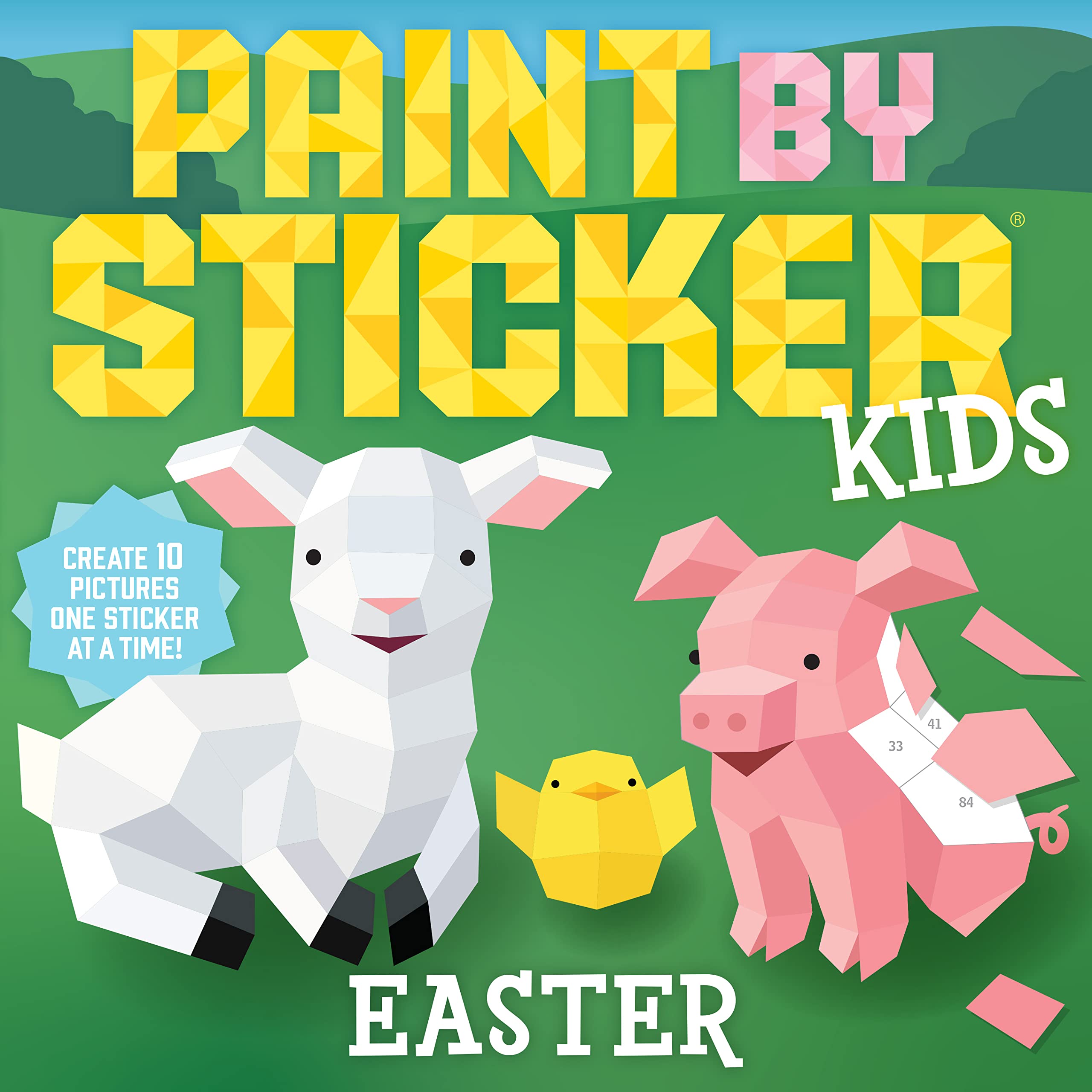 Paint by Sticker Kids: Easter: Create 10 Pictures One Sticker at a Time! - 4489