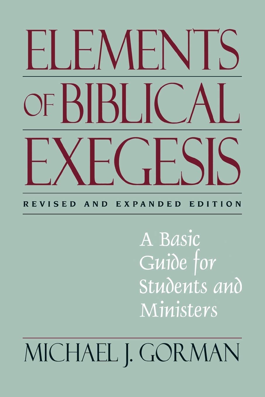 Elements of Biblical Exegesis - 8044