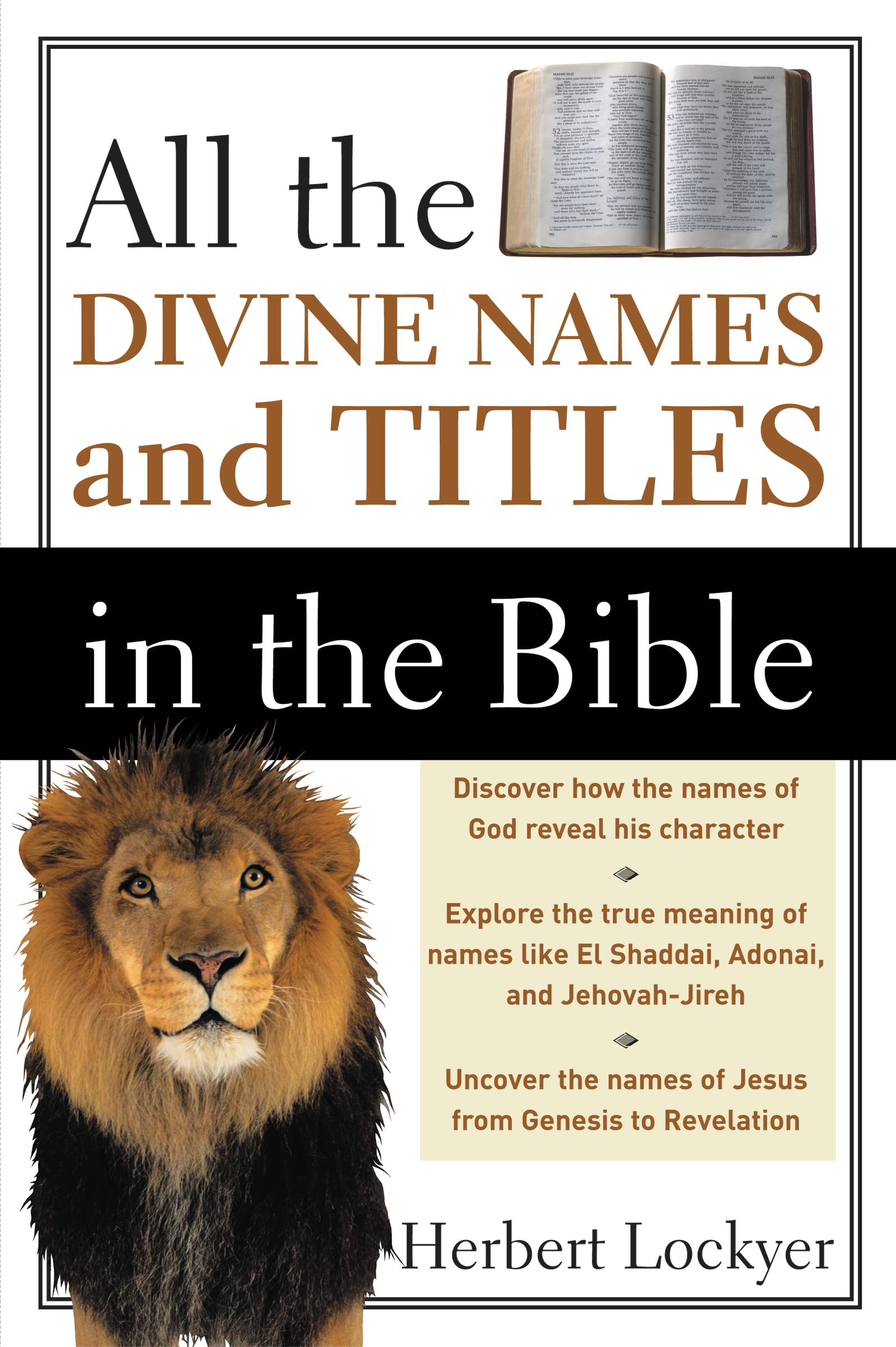 All the Divine Names and Titles in the Bible - 8589