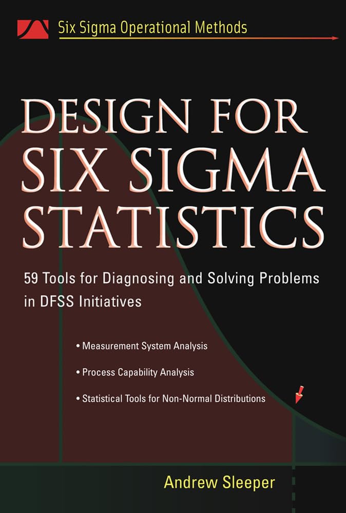 Design for Six Sigma Statistics: 59 Tools for Diagnosing and Solving Problems in DFFS Initiatives - 3054