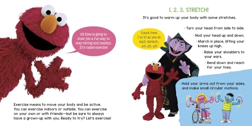 1, 2, 3, Exercise with Me! Fun Exercises with Elmo (Sesame Street) (Sesame Street Wellness) - 5737