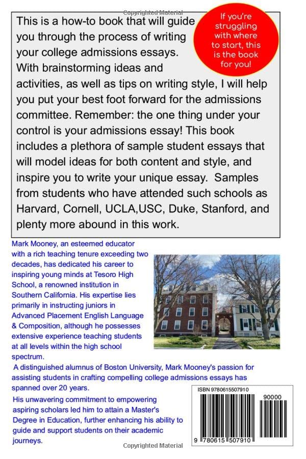 Acing the Admissions Essay: A How-to Guide For Writing Your College Admissions Essay (Acing Essays)