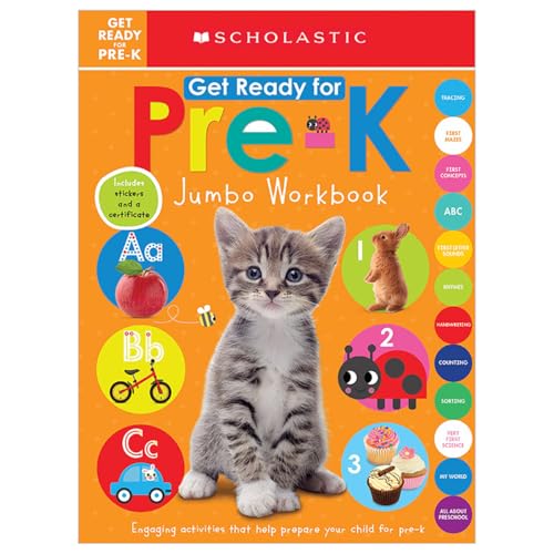 Get Ready for Pre-K Jumbo Workbook: Scholastic Early Learners (Jumbo Workbook) - 2603