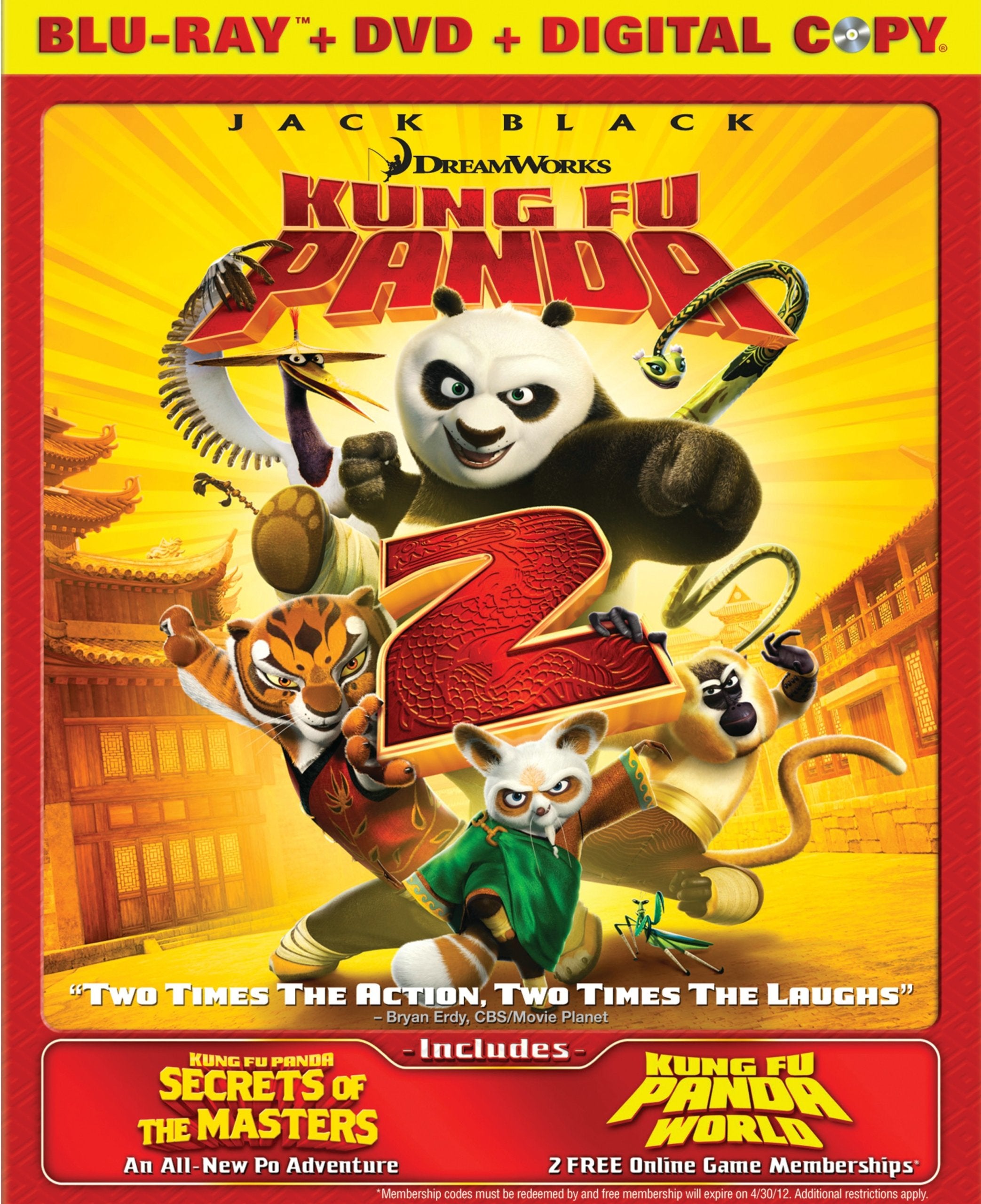 Kung Fu Panda 2 / Secrets of the Masters (Two-Disc Blu-ray/DVD Combo) - 859