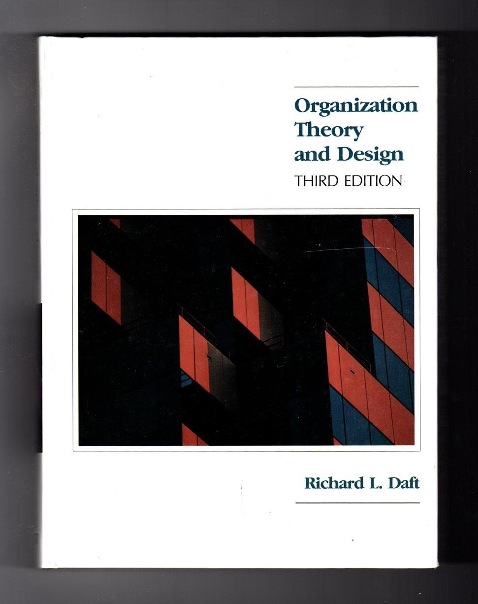 Organization Theory and Design - 1393