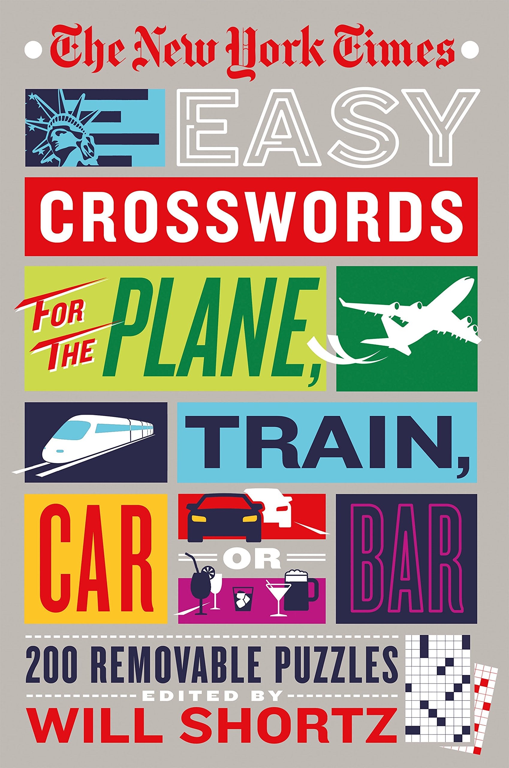 The New York Times Easy Crosswords for the Plane, Train, Car or Bar: 200 Removable Puzzles - 6491