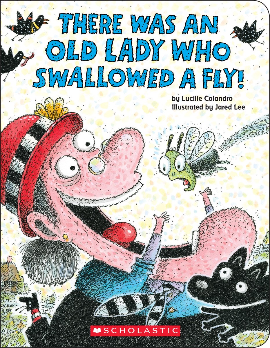 There Was an Old Lady Who Swallowed a Fly! (Board Book) - 332