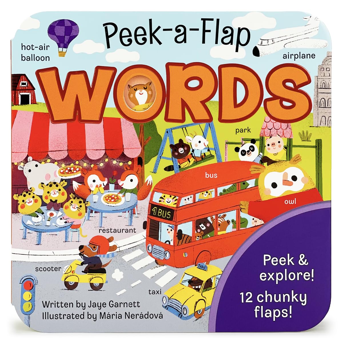 Peek-a-Flap Words Lift-a-Flap Board Book for Curious Minds and Little Learners; Ages 1-5 - 8535