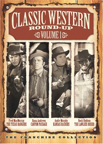 Classic Western Round-Up, Vol. 1 (The Texas Rangers / Canyon Passage / Kansas Raiders / The Lawless Breed) - 4128