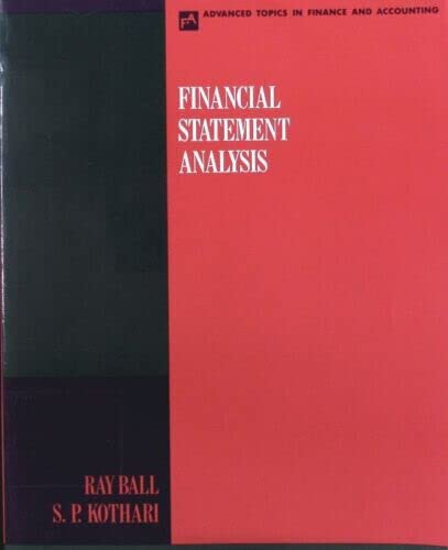 Financial Statement Analysis (McGraw-Hill Series in Advanced Topics in Finance and Accounting) - 7803